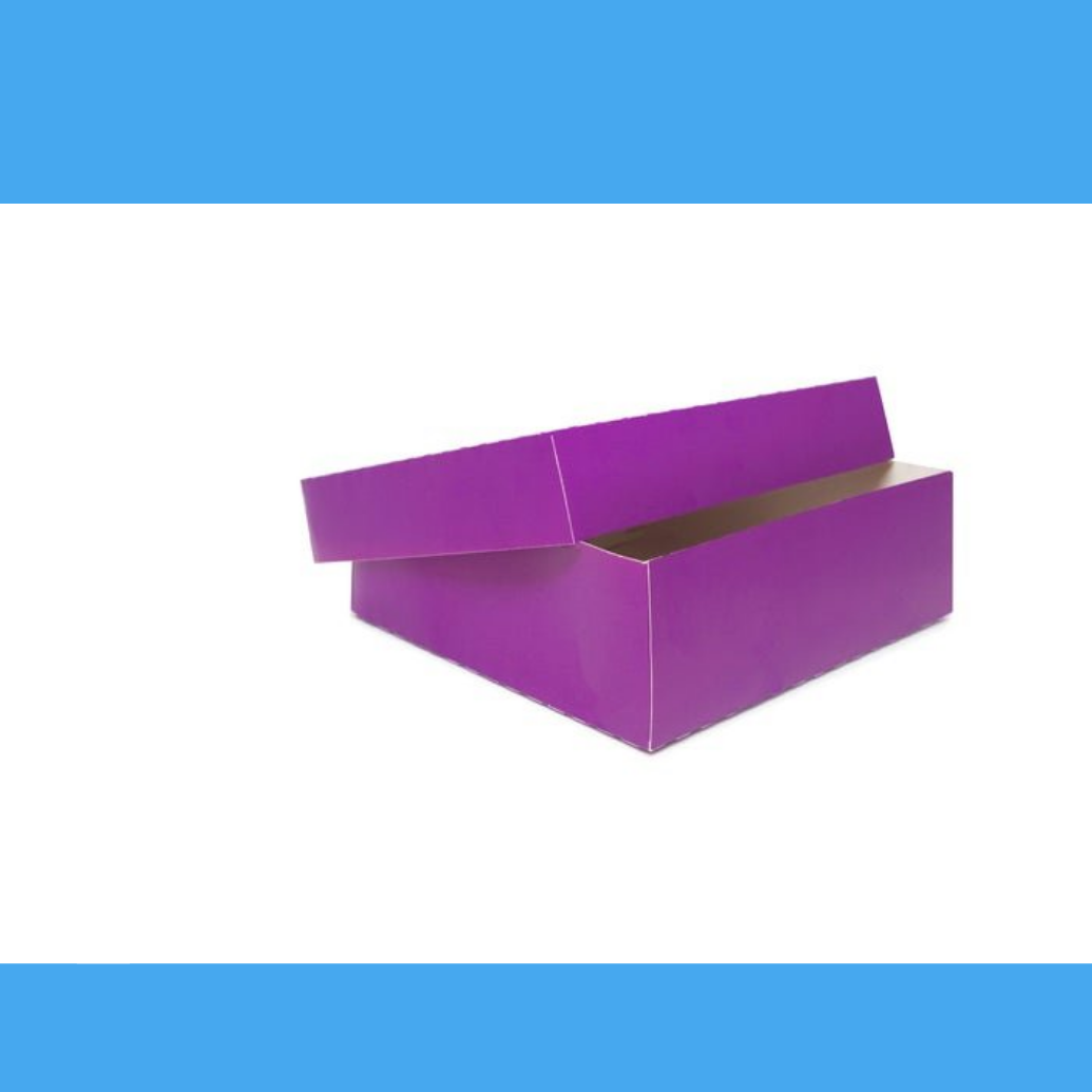 Two Pieces Box made with Material Reciclado - Purple Color o PolkaDot